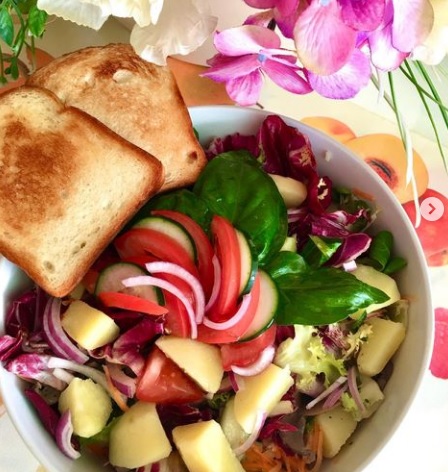 insalata di verdure con patate