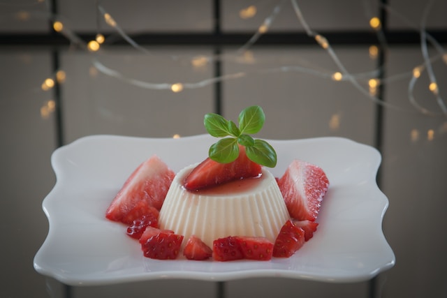 panna cotta con agar agar