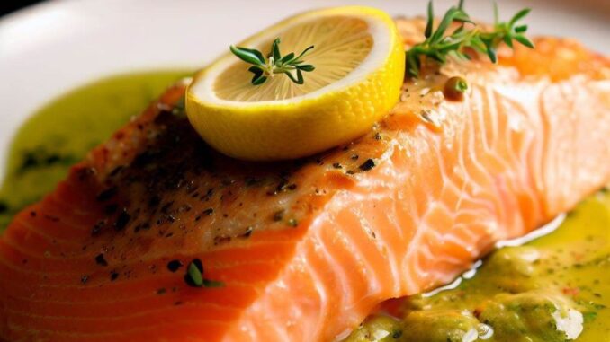 salmone con salsa di limone